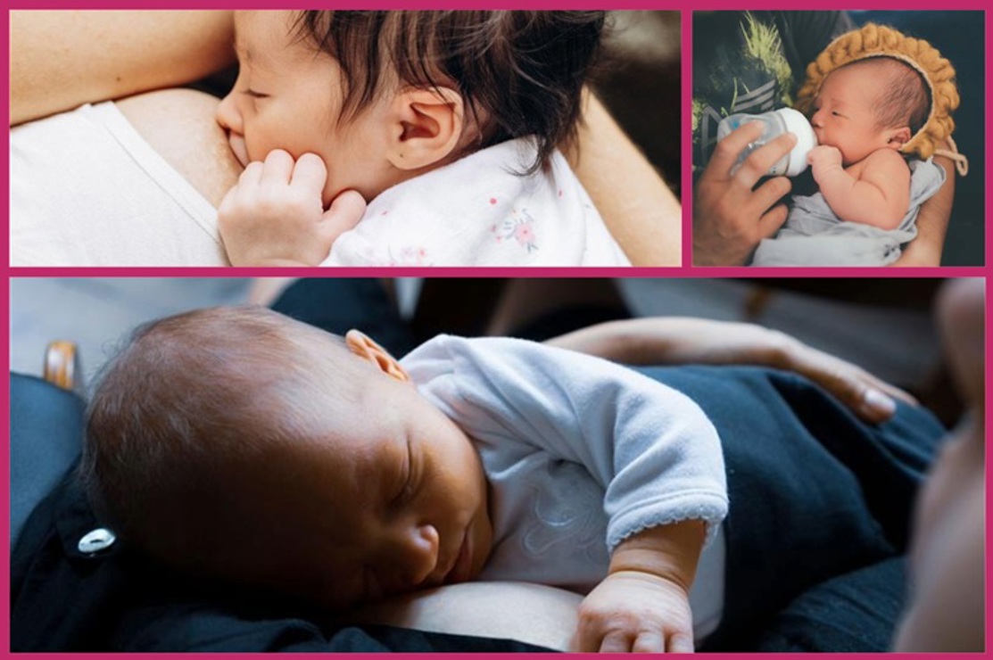 pictures of baby feeding