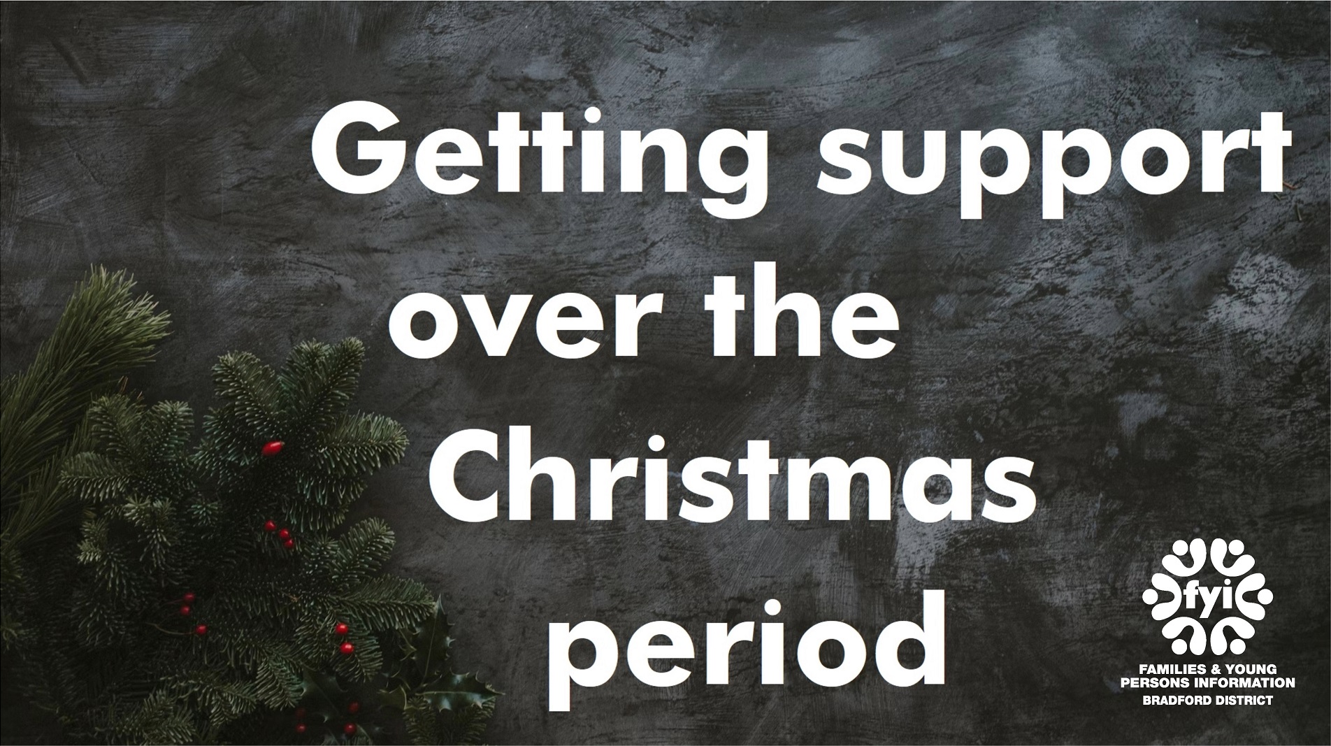 Getting support over the Christmas period