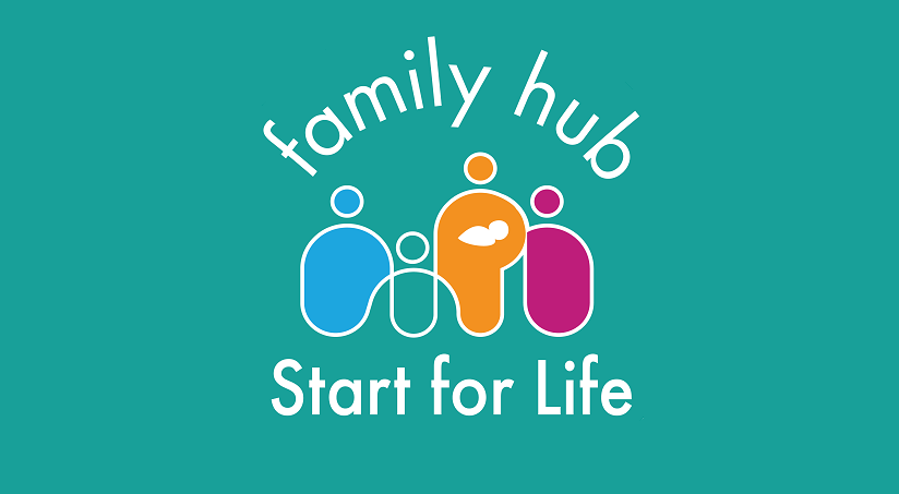 Keighley and Shipley family hub start for life logo