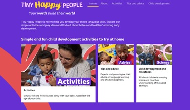Image showing the Tine Happy People website