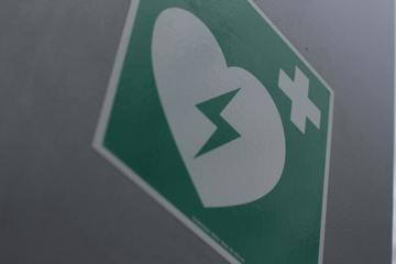 image of a heart/cross, health symbol